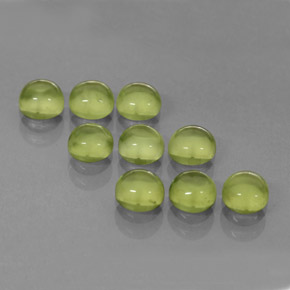 Pedras preciosas de peridoto verde natural de  ct, corte redondo, transparente
