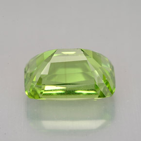 Peridoto verde natural 5,00ct, almofada cortada, VS