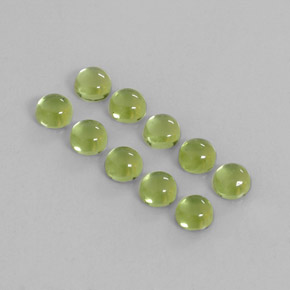 Pedras preciosas de peridoto verde natural de  ct, corte redondo, transparente