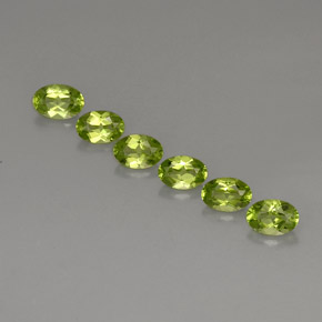 Pedras preciosas de peridoto verde natural de  ct, corte oval, VVS-VS
