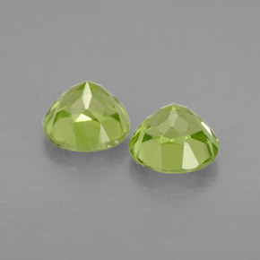 Pedras preciosas de peridoto verde natural de  ct, corte redondo, VVS-VS