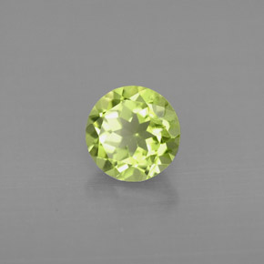 Peridoto verde natural 0,92ct, corte redondo, VS
