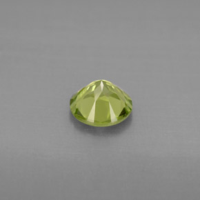 Peridoto verde natural 0,84ct, corte redondo, VS
