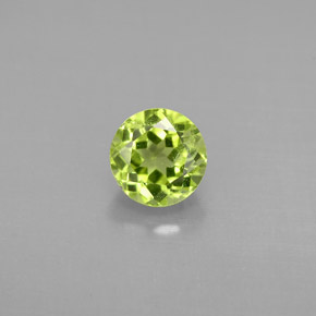 Peridoto verde natural 1,12ct, corte redondo, VS