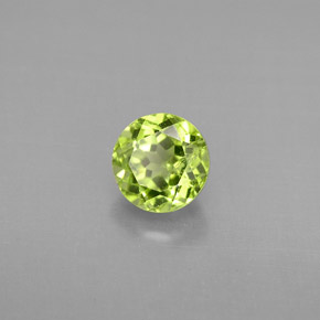 Peridoto verde natural 1,12ct, corte redondo, VS
