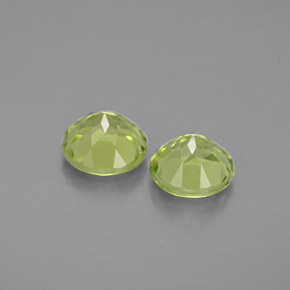 Pedras preciosas de peridoto verde natural de  ct, corte redondo, VVS-VS