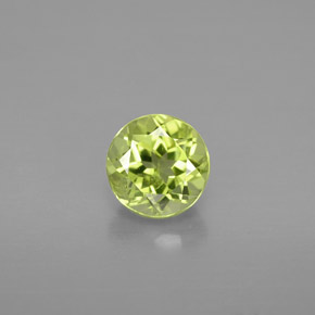 Peridoto verde natural 0,98ct, corte redondo, VS