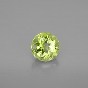 Peridoto verde natural 0,98ct, corte redondo, VS