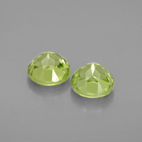 Pedras preciosas de peridoto verde natural de  ct, corte redondo, VVS-VS