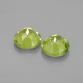 Pedras preciosas de peridoto verde natural de  ct, corte redondo, VVS-VS
