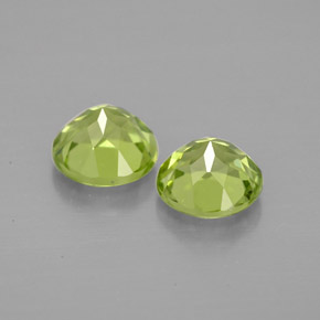 Pedras preciosas de peridoto verde natural de  ct, corte redondo, VVS-VS