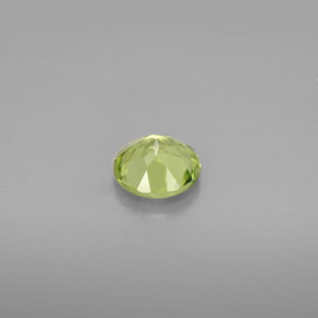 Peridoto verde natural 0,82ct, corte redondo, VS