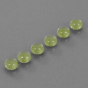 Pedras preciosas de peridoto verde natural de  ct, corte redondo, transparente