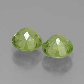 Pedras preciosas de peridoto verde natural de  ct, corte redondo, VVS