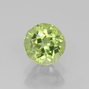 Peridoto verde natural 0,91ct, corte redondo, VS-SI