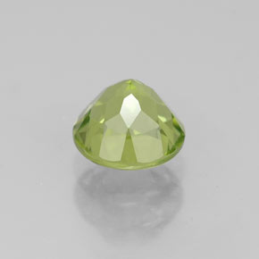 Peridoto verde natural 0,82ct, corte redondo, VS