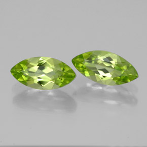 Pedras preciosas de peridoto verde natural de  ct, marquise, VVS-VS