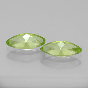 Pedras preciosas de peridoto verde natural de  ct, marquise, VVS-VS