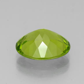 Peridoto verde vivo Natural 3.58ct, Corte Oval, VS