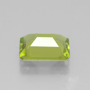 Peridoto verde natural 1,91ct, corte esmeralda, VVS-VS