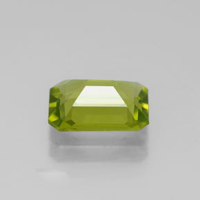 Peridoto verde natural 1,75ct, corte esmeralda, VVS-VS