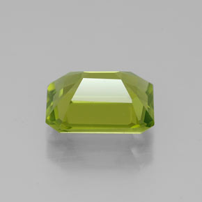 Peridoto verde natural 2,09ct, corte esmeralda, VS