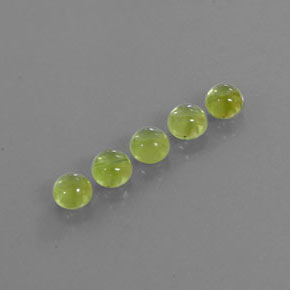 Pedras preciosas de peridoto verde natural de  ct, corte redondo, transparente