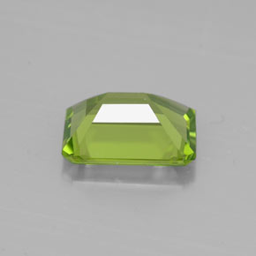 Peridoto verde natural 2,17ct, corte esmeralda, VVS