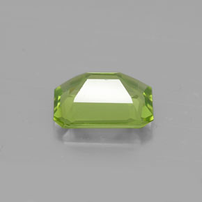 Peridoto verde natural 1,89ct, corte esmeralda, VVS