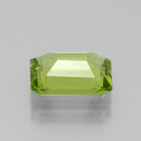 Peridoto verde natural 1,95ct, corte esmeralda, VVS