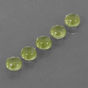 Pedras preciosas de peridoto verde natural de  ct, corte redondo, transparente