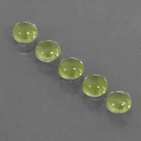 Pedras preciosas de peridoto verde natural de  ct, corte redondo, transparente