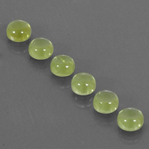 Pedras preciosas de peridoto verde natural de  ct, corte redondo, transparente
