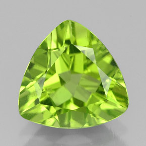Peridoto verde natural 2,45ct, trillion, VS