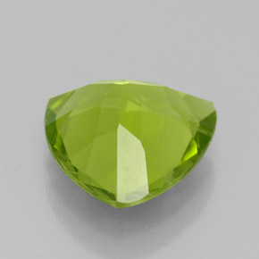 Peridoto verde natural 3,07ct, trillion, VS-SI