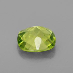 Peridoto verde natural 1,90ct, almofada cortada, VVS-VS