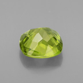 Peridoto verde natural 2,21ct, almofada cortada, VS-SI