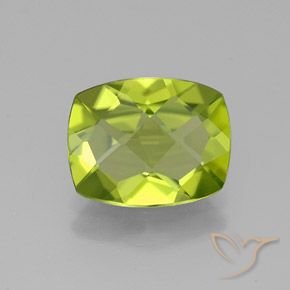 2.58ct Natural Verde amarelado Peridoto, Almofada, VS