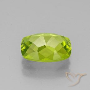 Peridoto Verde amarelado Natural 2.58ct, Almofada, VS