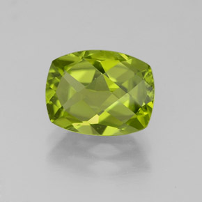 Peridoto verde natural 2,44ct, almofada cortada, VS-SI