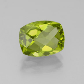 Peridoto verde natural 2,44ct, almofada cortada, VS-SI