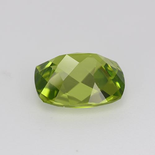 Peridoto verde natural 2,94ct, almofada cortada, VS