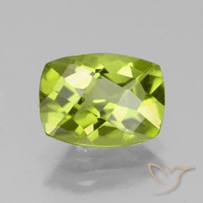 2.29ct Natural Verde amarelado Peridoto, Almofada, VS