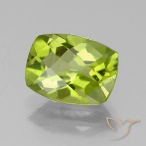 Peridoto Verde amarelado Natural 2.29ct, Almofada, VS