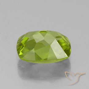 Peridoto Verde amarelado Natural 2.29ct, Almofada, VS
