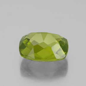 Peridoto verde natural 3,00ct, almofada cortada, VS