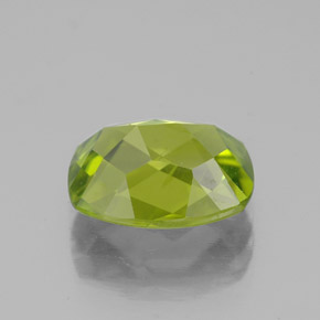 Peridoto verde natural 2,50ct, almofada cortada, VS