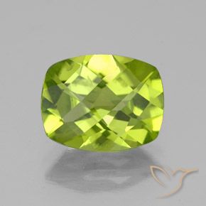 2.60ct Natural verde vivo Peridoto, Almofada, VS