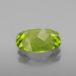 Peridoto verde natural 2,09ct, almofada cortada, VVS-VS