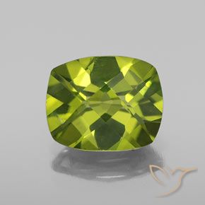 2.65ct Natural verde vivo Peridoto, Almofada, VS-SI